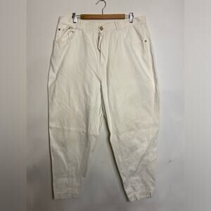 Vintage Ferrelli Moda International White Denim Jeans – Women’s Size 20 🌿🤍